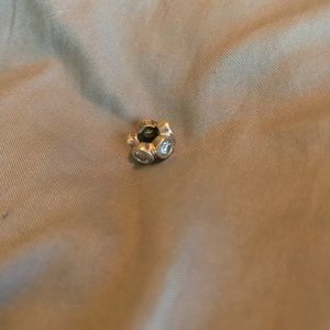 Diamond circle pandora charm